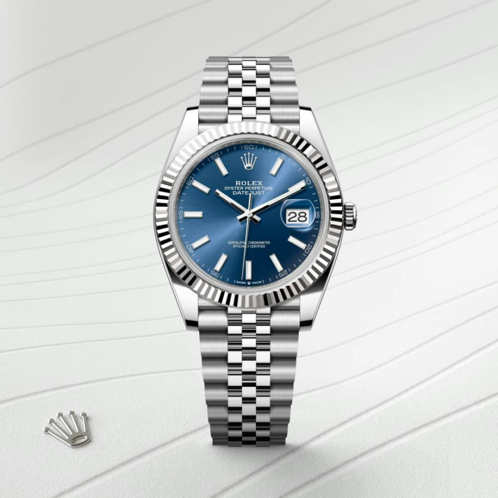 Datejust 41 Oyster, 41 mm, Oystersteel and white gold