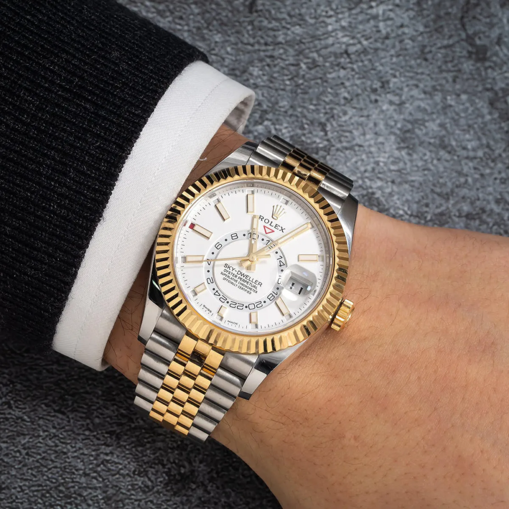 Sky-Dweller 42mm Oyster White Dial