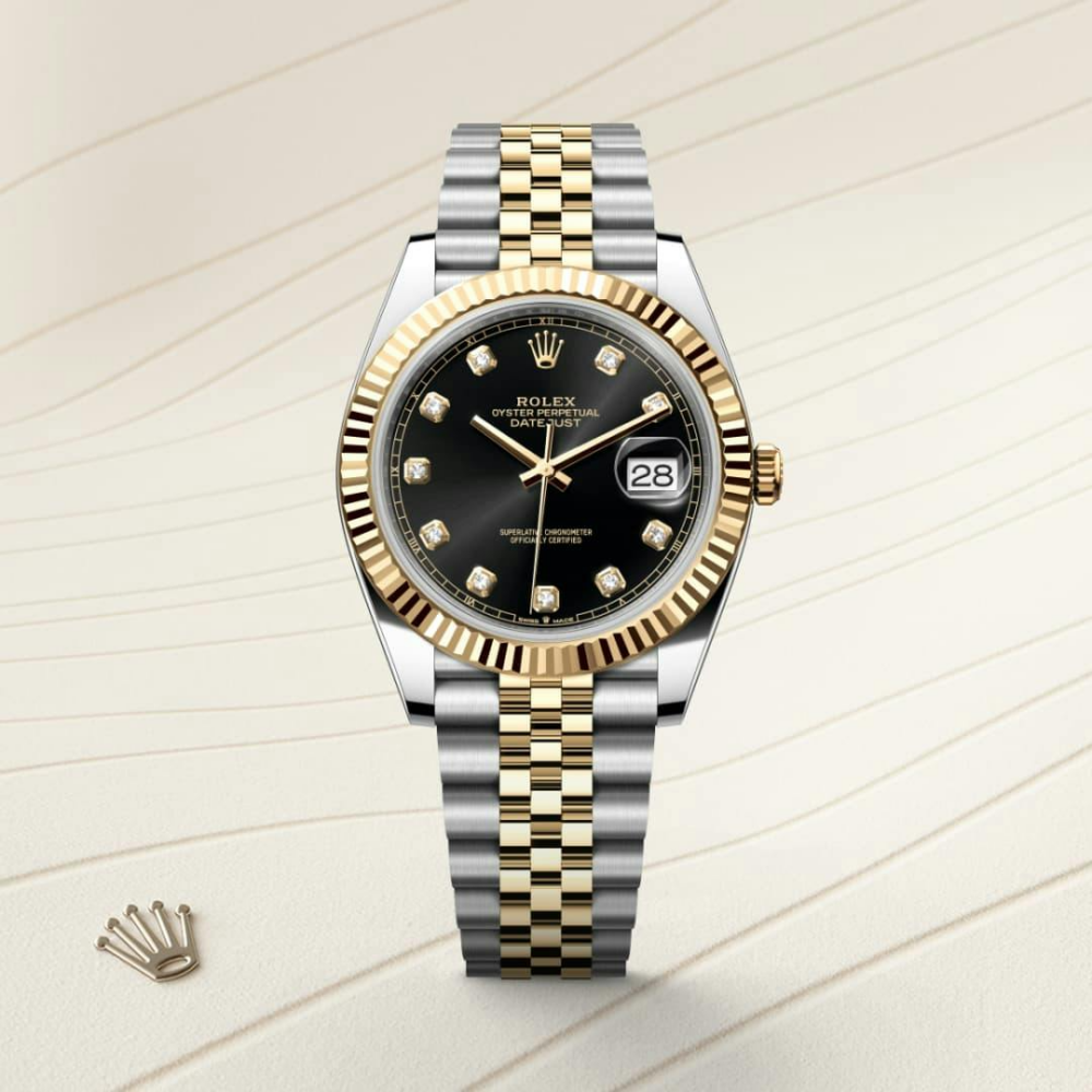 Datejust 41 Oyster, 41 mm, Oystersteel and yellow gold