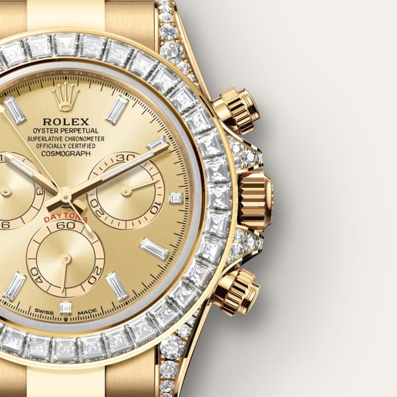 Cosmograph Daytona Oyster 40 mm yellow gold and diamonds
