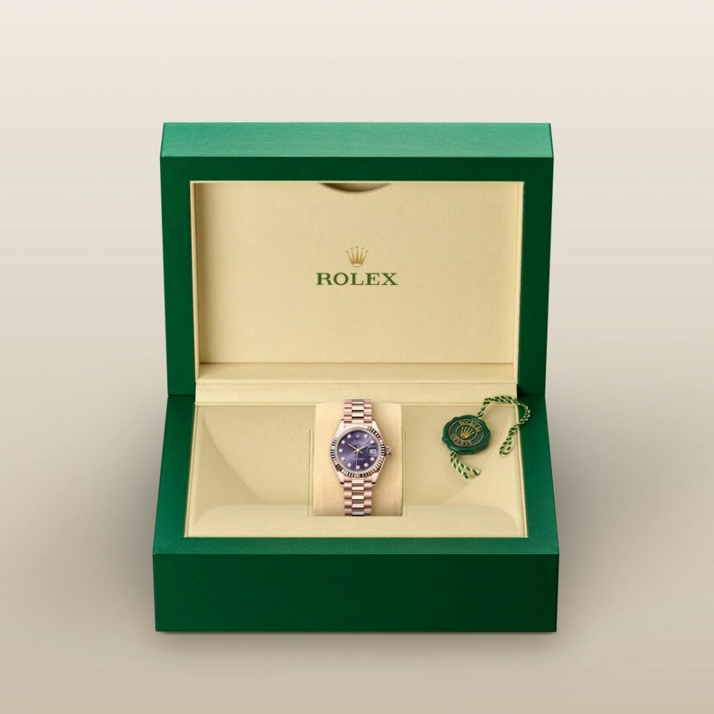 Lady-Datejust Oyster, 28 mm, Everose gold