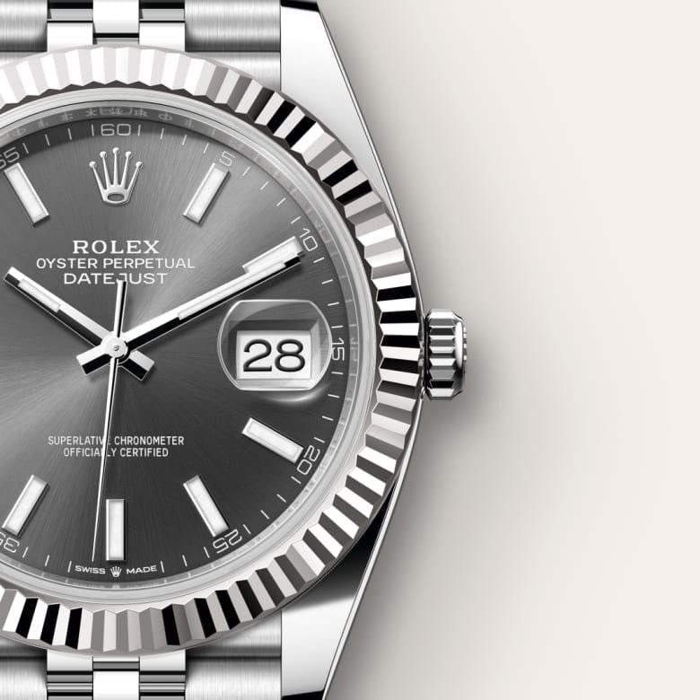 Datejust 41 Oyster, 41 mm, Oystersteel and white gold