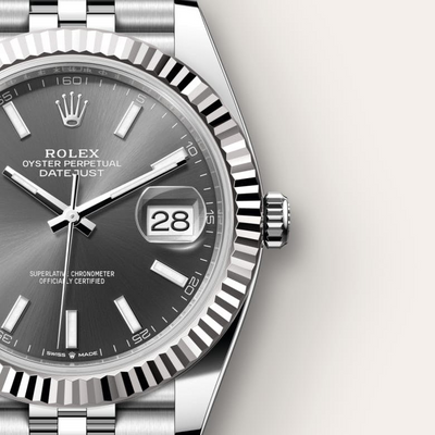 Datejust 41 Oyster, 41 mm, Oystersteel and white gold