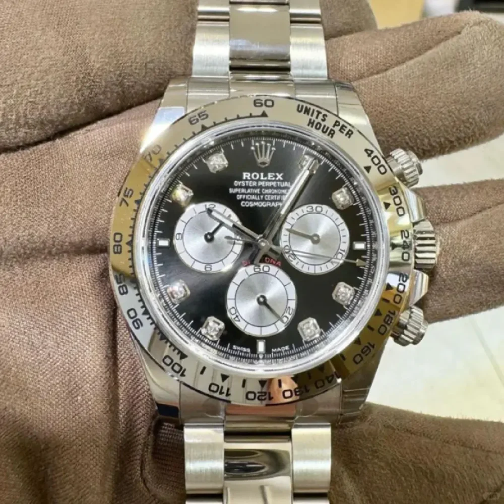 Cosmograph Daytona Oystersteel Slate Grey Diamond Dial