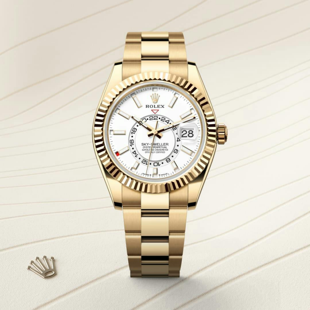 Sky-Dweller Oyster, 42 mm, yellow gold