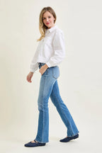 Women's High Waist Straight Leg Jeans