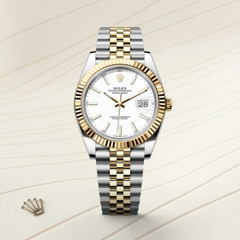 Datejust 41 Oyster, 41 mm, Oystersteel and yellow gold