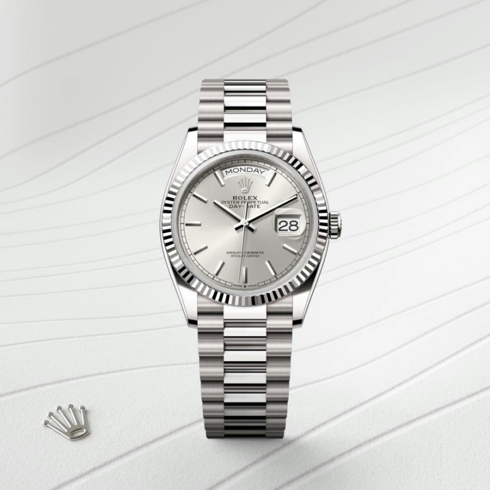 Day-Date 36 Oyster, 36 mm, white gold