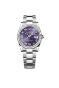 Datejust 36 Oyster, 36 mm, Oystersteel, white gold and diamonds