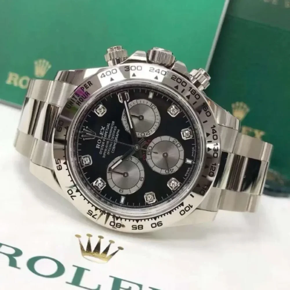 Cosmograph Daytona Oystersteel Slate Grey Diamond Dial