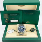 Sky-Dweller Stainless Steel, Blue Index Dial, 42 mm