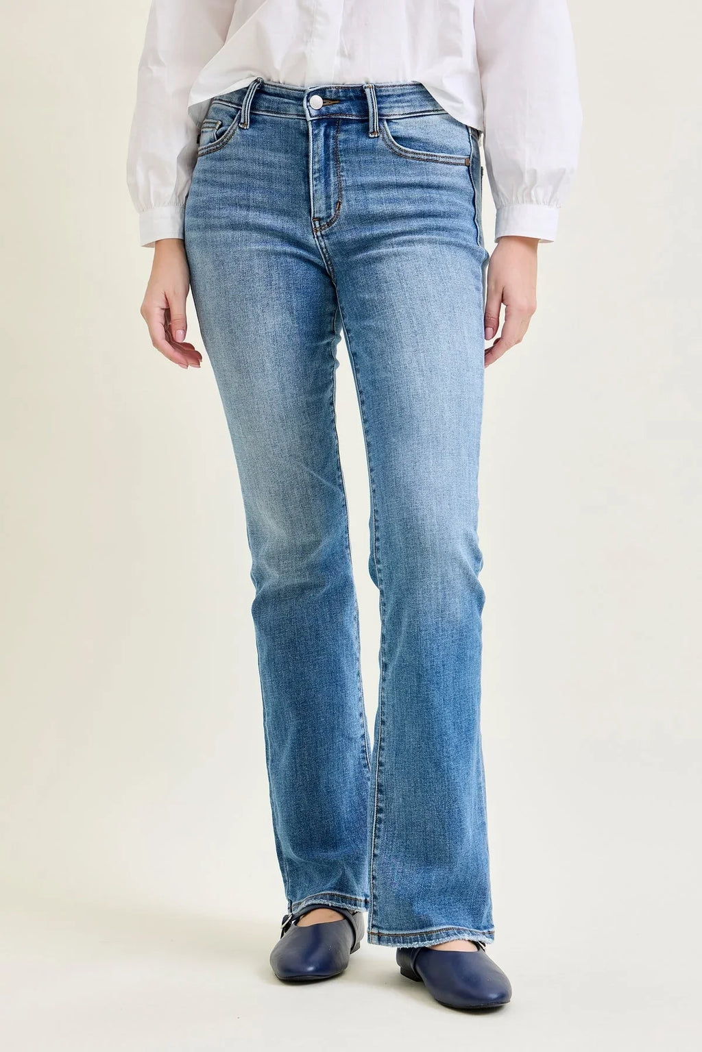 Women's High Waist Straight Leg Jeans