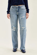 Women's High Waist Distr