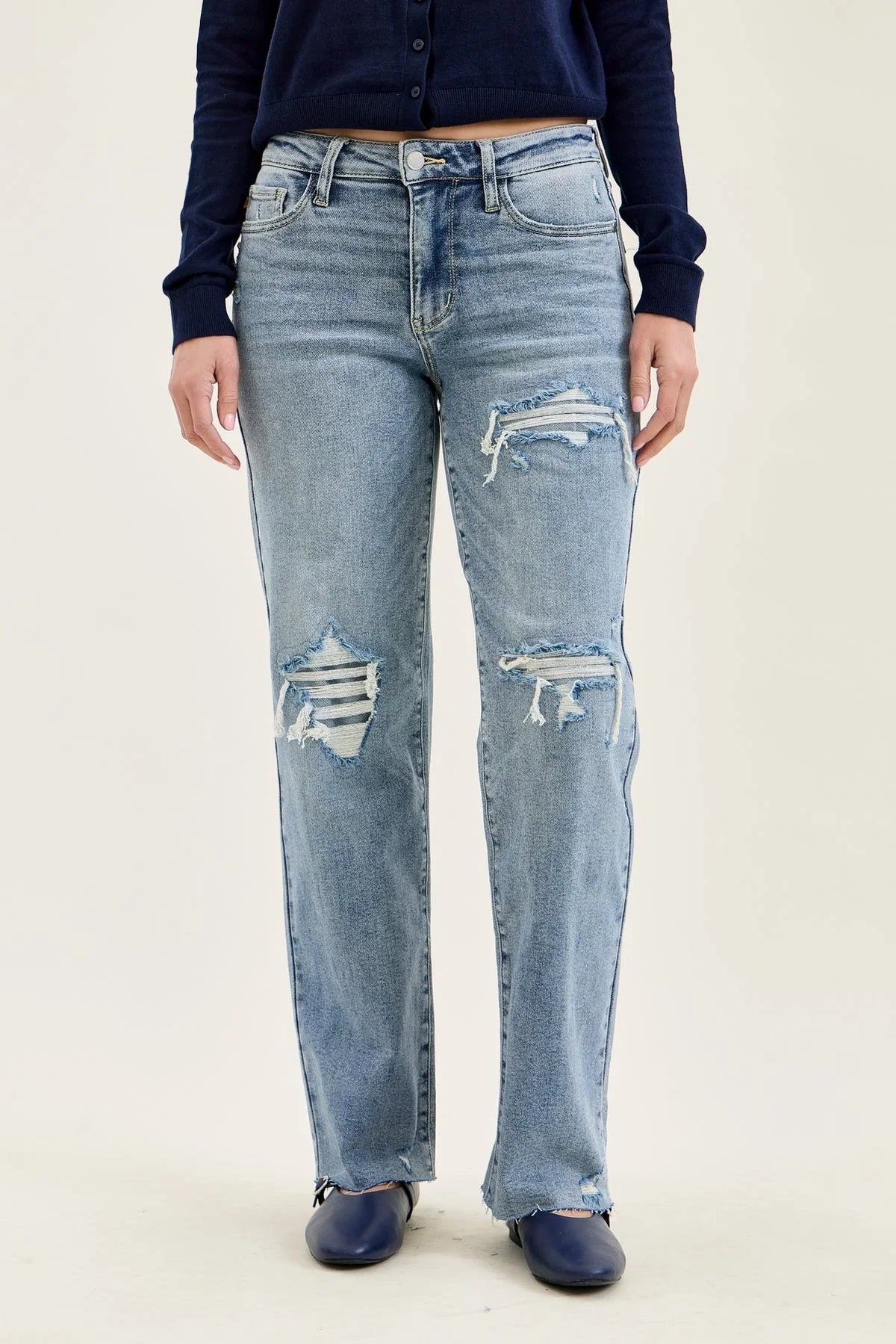 Women's High Waist Distr