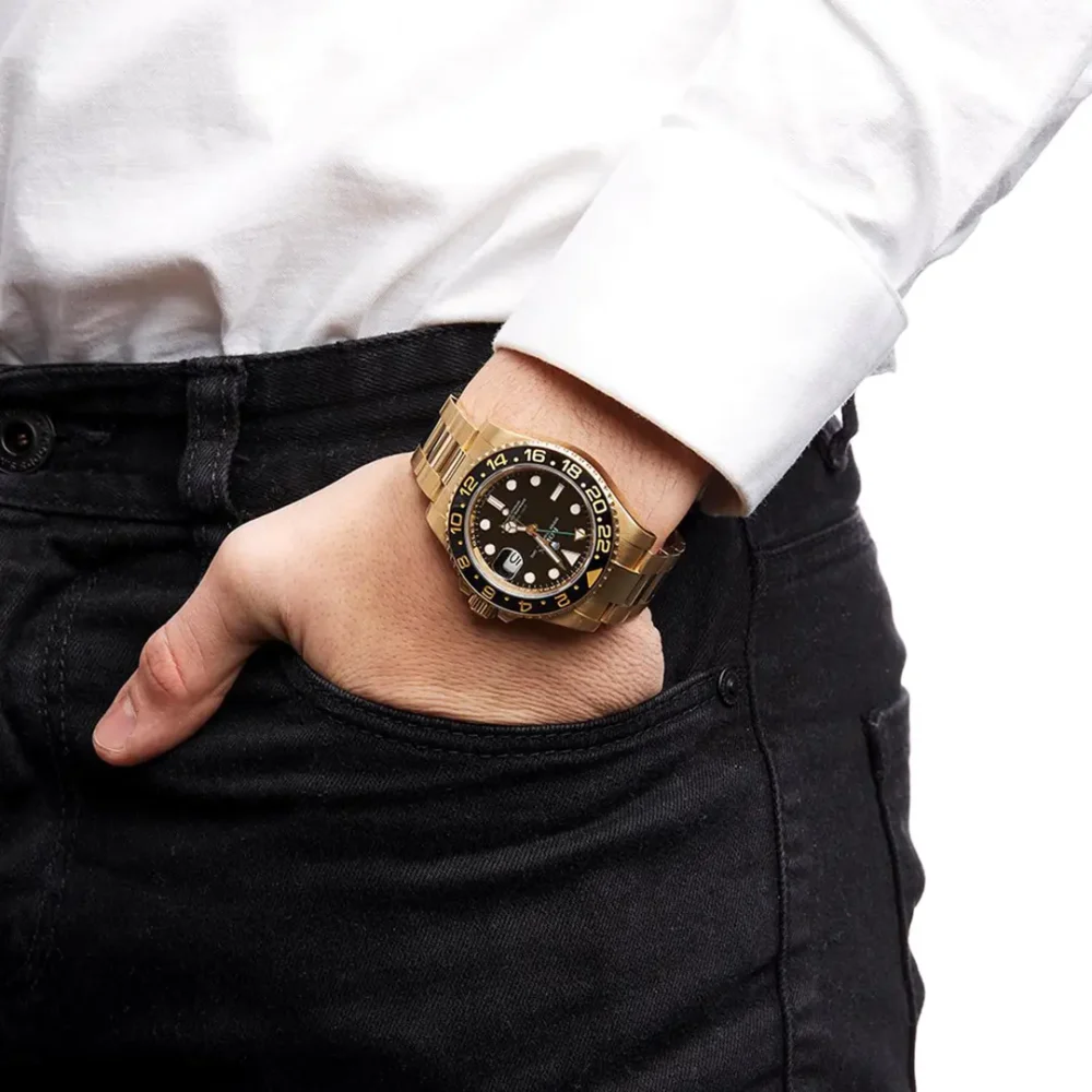 GMT-Master II “Root Beer” Yellow Gold Black Dial