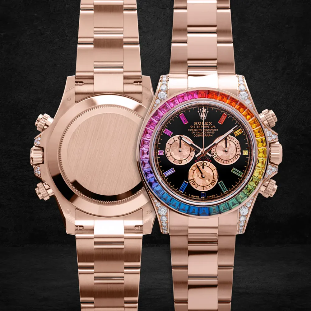 Cosmograph Daytona Rainbow Yellow Gold Black Dial