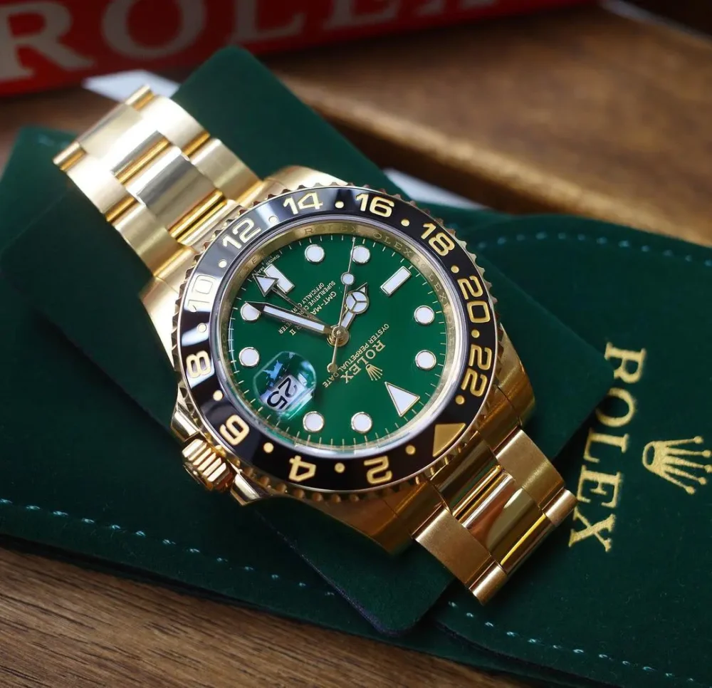 GMT-Master II “Green Dial” Yellow Gold