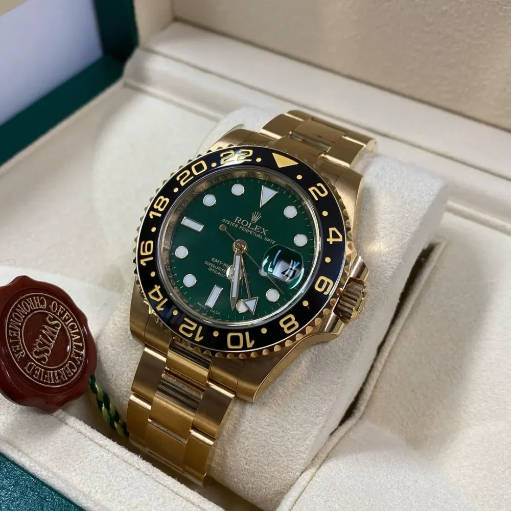 GMT-Master II “Green Dial” Yellow Gold