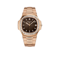 Nautilus Joaillerie 40mm 5723/1R-010 Rose Gold Brown Dial Diamond Bezel