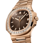 Nautilus Joaillerie 40mm 5723/1R-010 Rose Gold Brown Dial Diamond Bezel