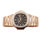 Nautilus Joaillerie 40mm 5723/1R-010 Rose Gold Brown Dial Diamond Bezel