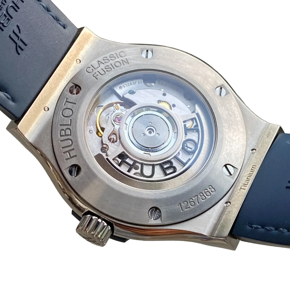 Classic Fusion Blue Titanium 42mm Diamond Benzel 542.NX.7170.LR.1104