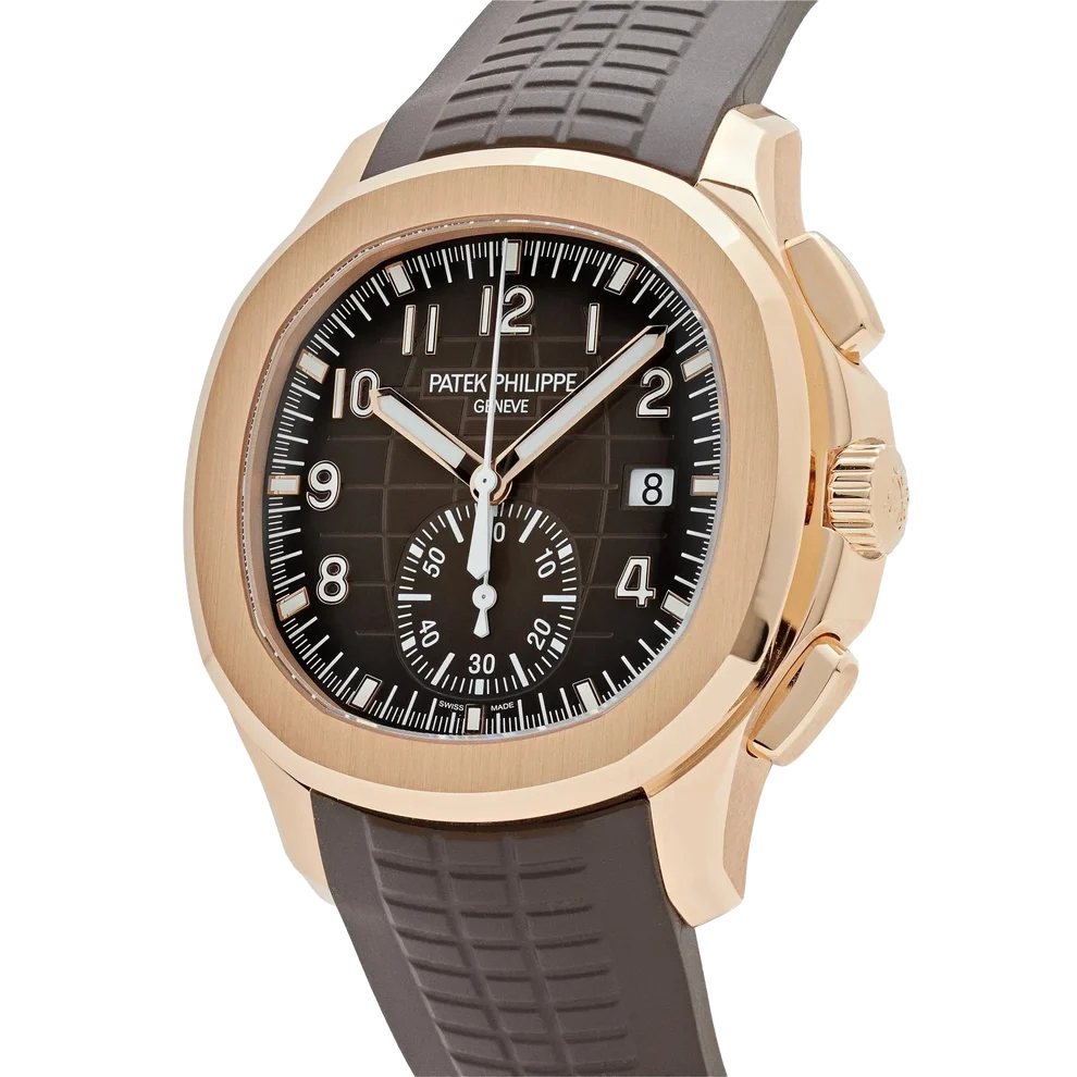 Aquanaut 42mm 5968R-001 Chronograph Rose Gold Brown Dial