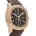 Aquanaut 42mm 5968R-001 Chronograph Rose Gold Brown Dial