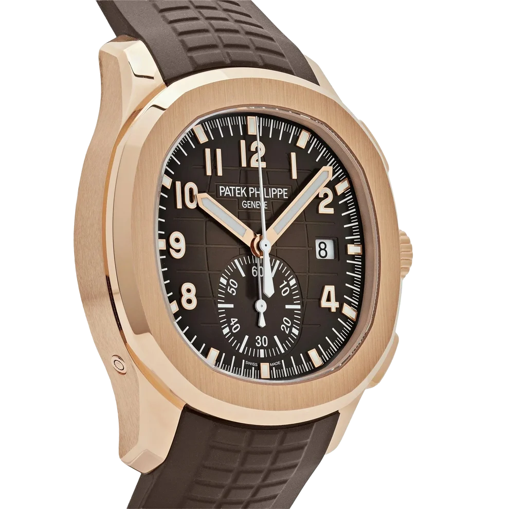 Aquanaut 42mm 5968R-001 Chronograph Rose Gold Brown Dial