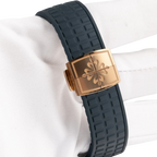 Aquanaut Luce 40mm 5261R-001 Annual Calendar Moon Phases Rose Gold Blue-Gray Dial