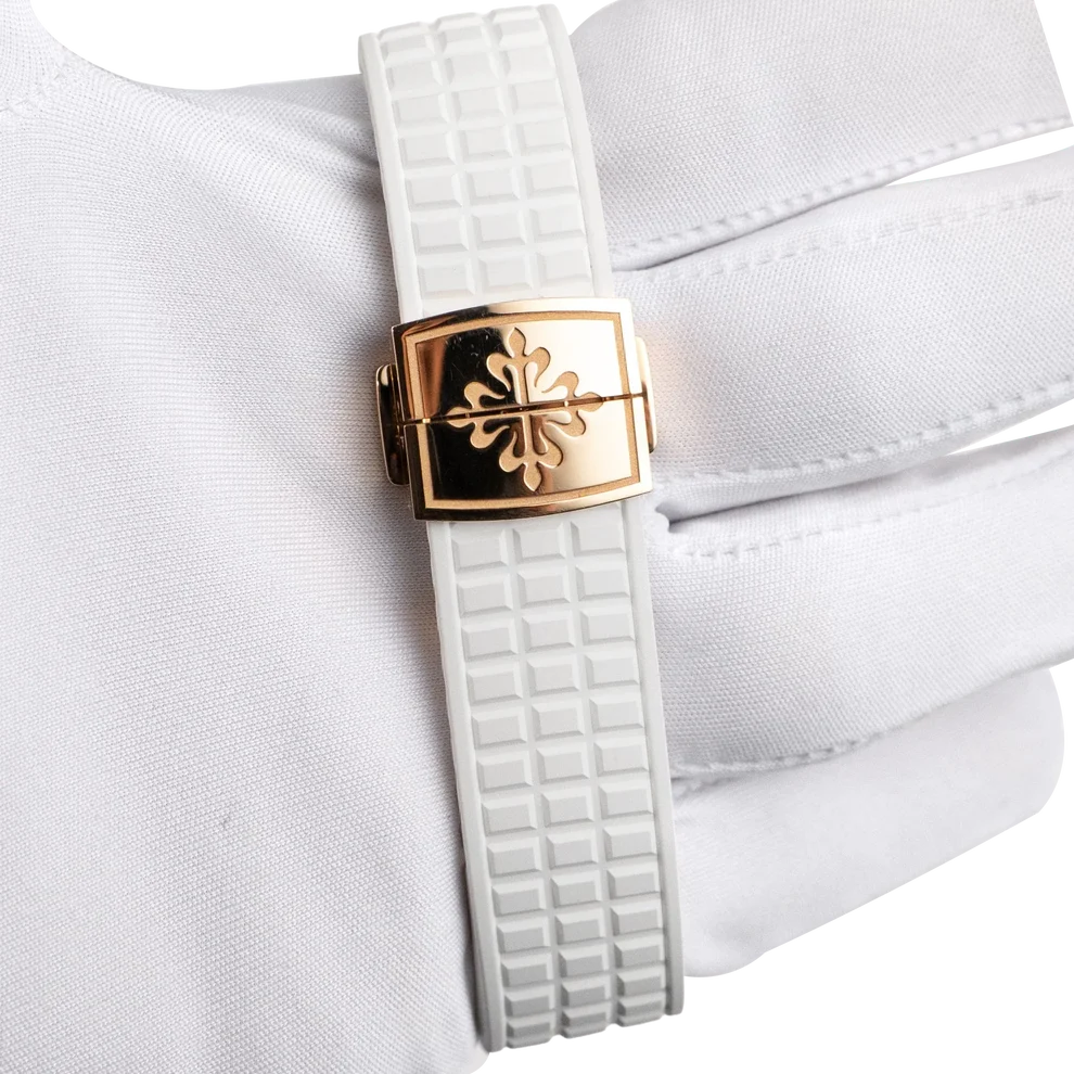 Aquanaut Luce 39mm 5268/200R-001 Rose Gold White Dial Diamond Bezel