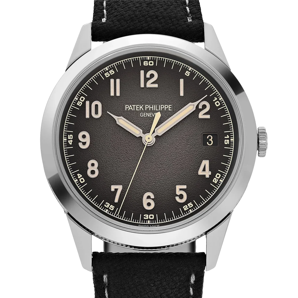 Calatrava 40mm 5226G-001 White Gold Charcoal Dial Date