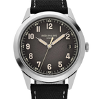 Calatrava 40mm 5226G-001 White Gold Charcoal Dial Date