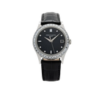 Calatrava 38mm 5298P-012 Platinum Black Diamond Dial Diamond Bezel