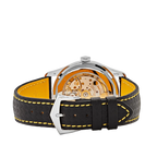 Calatrava 40mm 6007G-001 White Gold Black Dial Yellow Accents