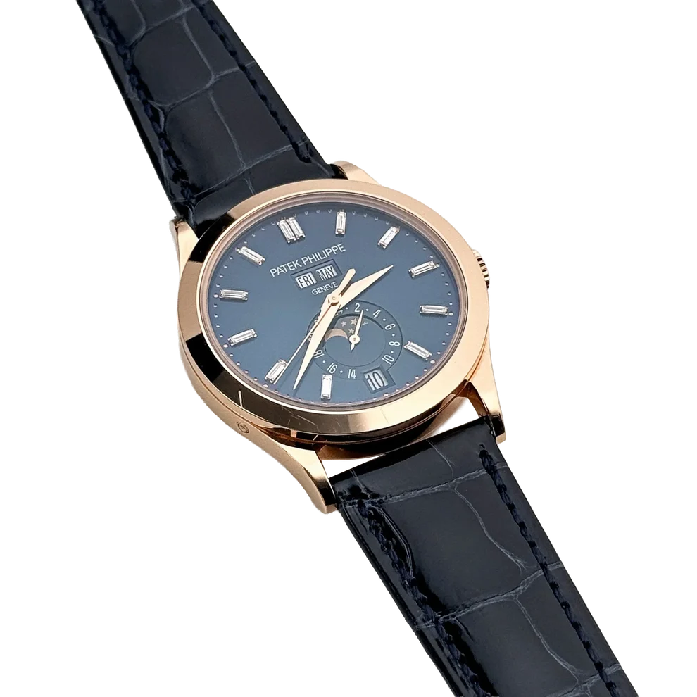 Complications 39mm 5396R-015 Annual Calendar Rose Gold Blue Dial