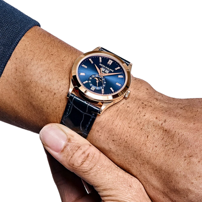 Complications 39mm 5396R-015 Annual Calendar Rose Gold Blue Dial