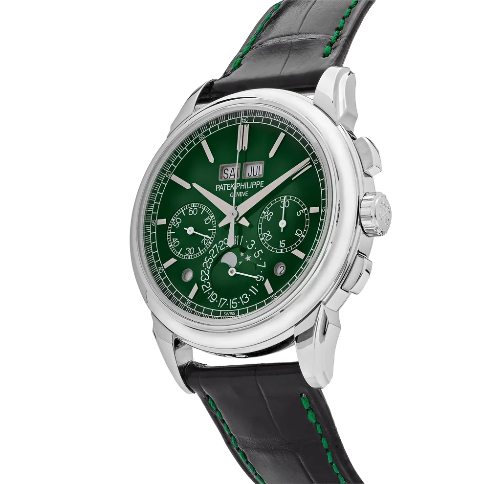 Grand Complications 41mm 5270P-014 Perpetual Calendar Chronograph Platinum Green Dial