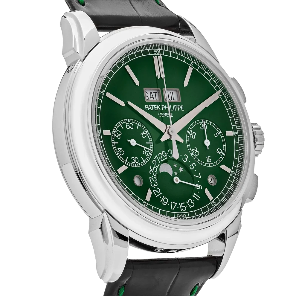 Grand Complications 41mm 5270P-014 Perpetual Calendar Chronograph Platinum Green Dial