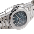 Nautilus 40mm 5712/1A-001 Moon Phase Power Reserve Stainless Steel Blue Dial