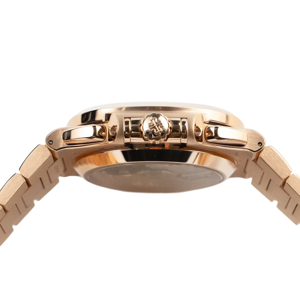 Nautilus 40mm 5980/1R-001 Chronograph Date Rose Gold Black Dial
