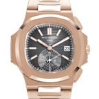 Nautilus 40mm 5980/1R-001 Chronograph Date Rose Gold Black Dial