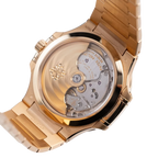 Nautilus Ladies 35mm 7118/1200R-010 Rose Gold Golden Dial Diamond Bezel