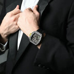 Chronograph & 18K White Gold - Diamond Bezel - Skeleton Dial 50 mm