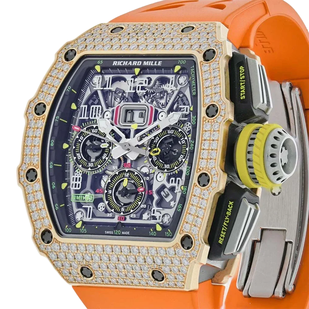 RM 11-03 Rose Gold - Skeleton Dial 45mm