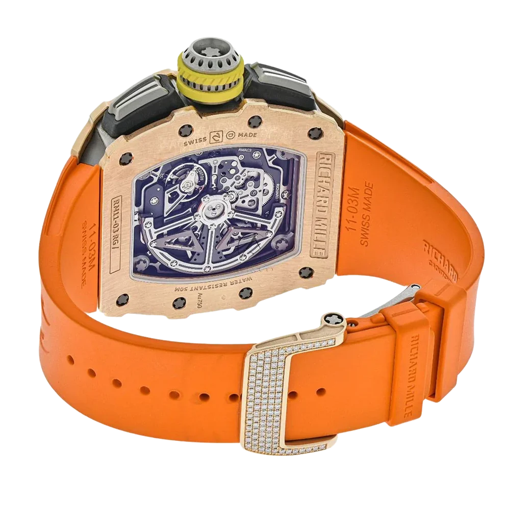 RM 11-03 Rose Gold - Skeleton Dial 45mm