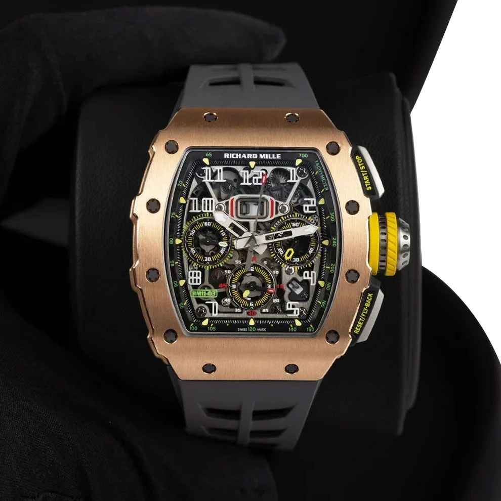 RM 11-03 Rose Gold & Titanium, Skeleton Dial, 50 mm