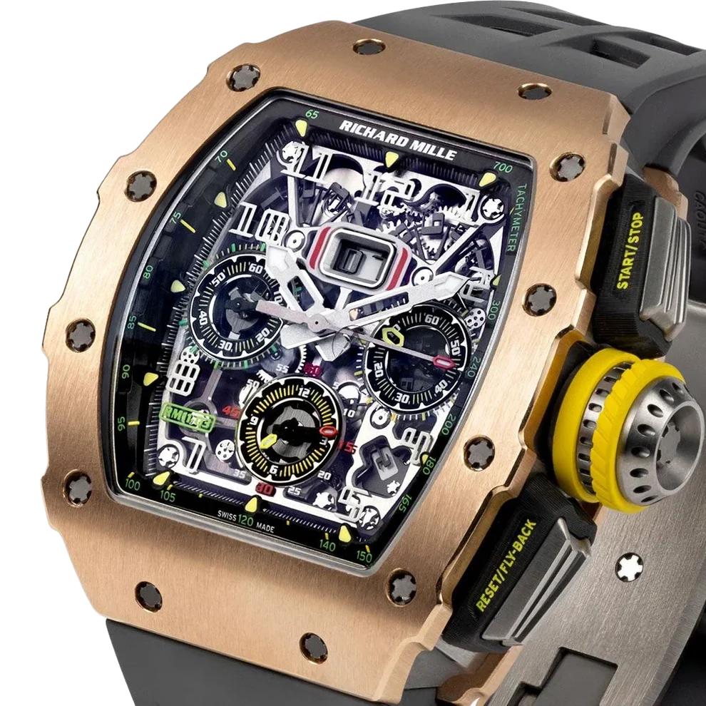 RM 11-03 Rose Gold & Titanium, Skeleton Dial, 50 mm