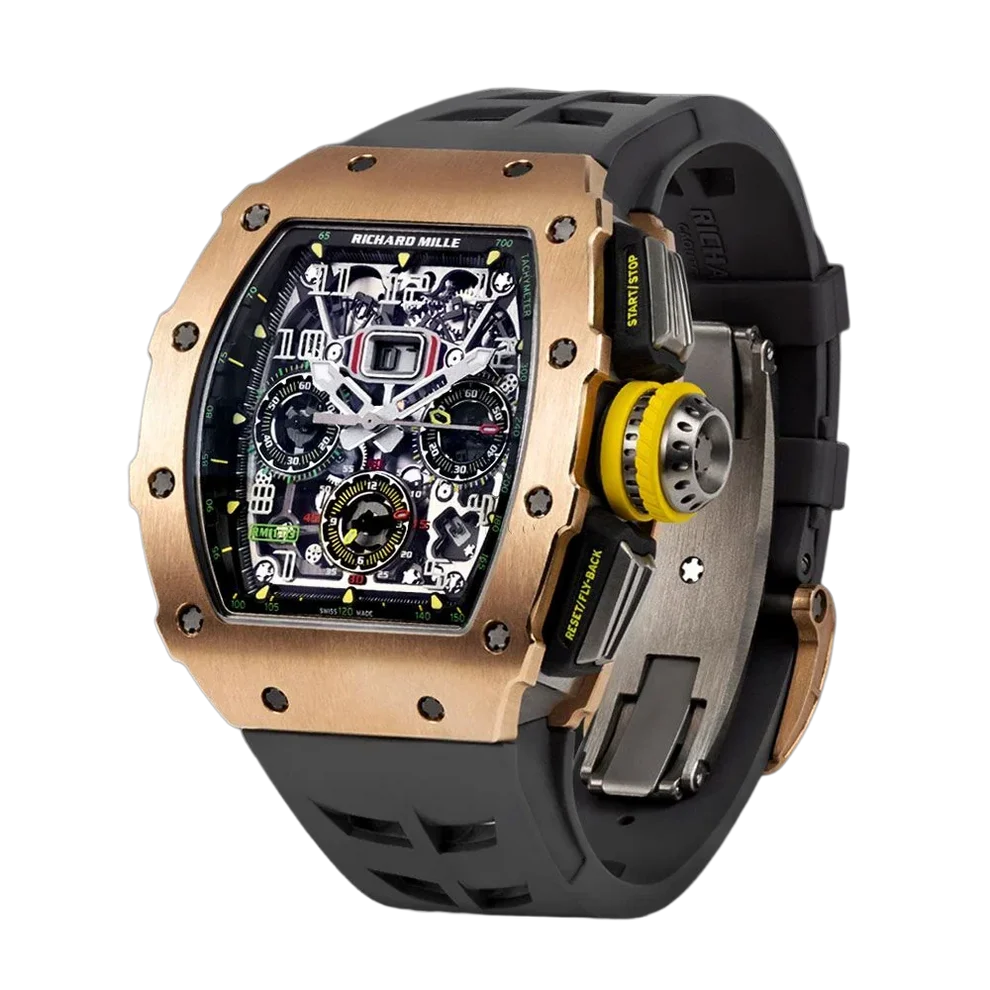 RM 11-03 Rose Gold & Titanium, Skeleton Dial, 50 mm