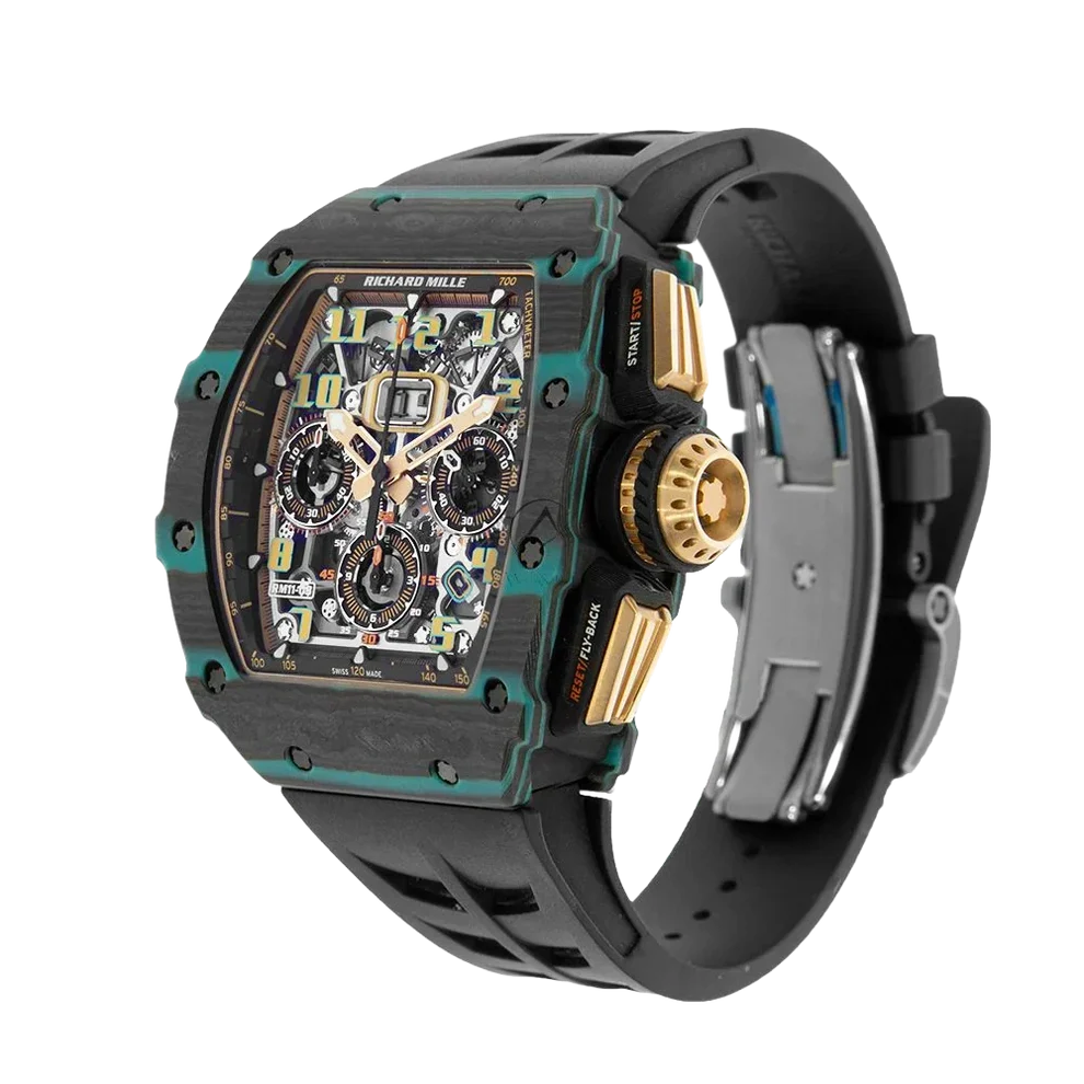 RM 11-03 Turquoise Quartz TPT, Ultimate Edition, Skeleton Dial, 50 mm